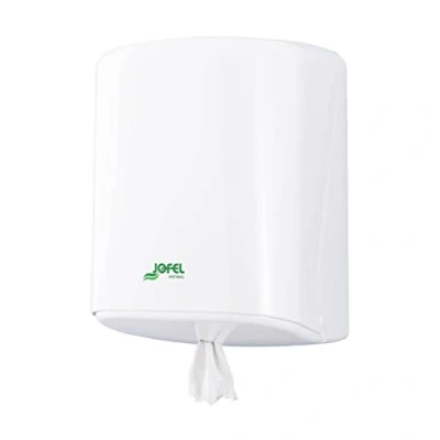 Imagen de Jofel AG40700 Dispensador de Papel Mecha Azur (Box), ABS Blanco Antibacteriano
