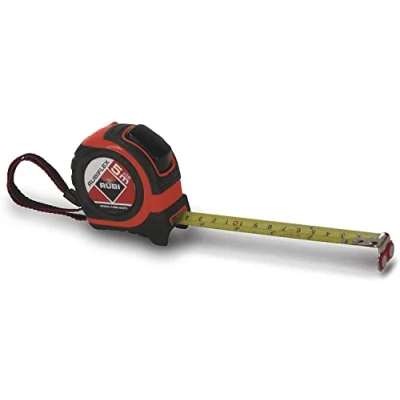 Imagen de RUBI 75901 Flexómetro, Gris, 5 m x 19 mm