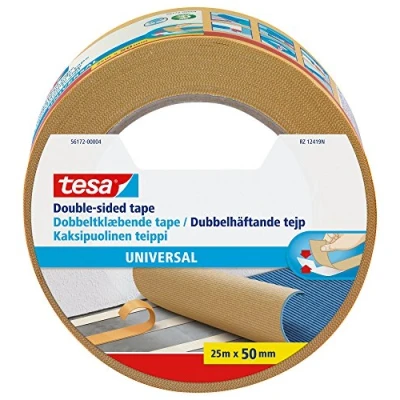 Imagen de Tesa 56172 00004 11 00005 01 Cinta doble cara Universal 25m x 50 mm beige, Standard, 25 m