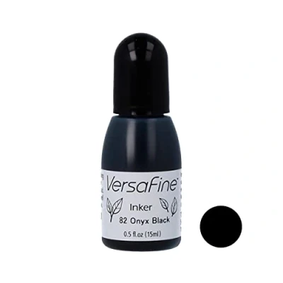 Imagen de Tsukineko VersaFine Pigment Inker Onyx Negro Cartucho de Tinta, Onе Paсk