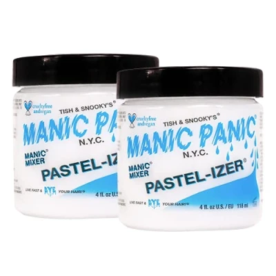 Imagen de Manic Panic Pastel Izer/Mixer Creme Vegan, Cruelty Free, Semi Permanent Hair Pasteliser, Achieve a Lighter Colour, 3 x 118ml