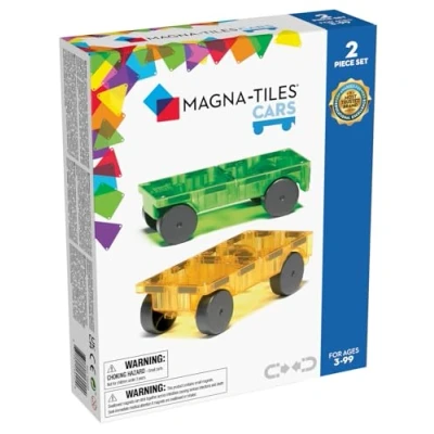 Imagen de Magna Tiles Cars Expansion Set, The Original Magnetic Building For Creative Open Ended Play, Educational Toys Children Ages 3 Years + (2 Pieces) (16022)