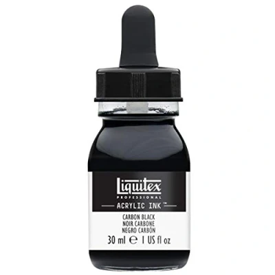Imagen de Liquitex Tinta Acrílica Ink Profesional Frasco 30 ml, Negro Carbón