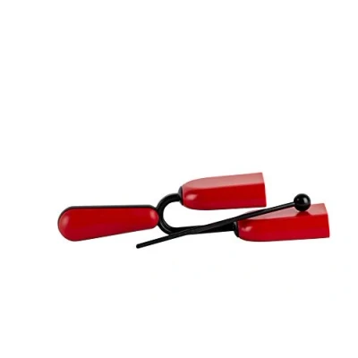 Imagen de Halilit Hi Lo Agogo Bell. High end Hand Percussion Musical Instrument. Percussionists of All Levels. Teens &amp; Adults. Sturdy Built to Last (Red)