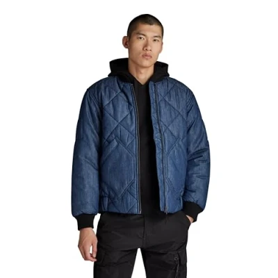 Imagen de G STAR RAW Padded denim Bomber, Chaquetas para Hombre, Azul (raw D23581 D500 001), XL