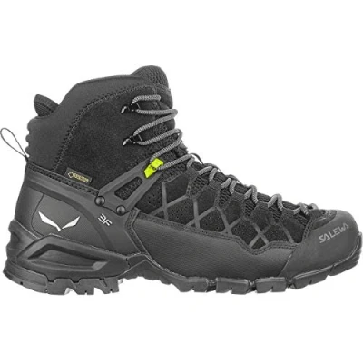Imagen de Salewa MS Alp Trainer Mid Gore TEX Botas de Senderismo, Black/Black, 46 EU