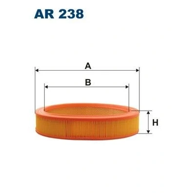 Imagen de FILTRON AR 238 Filtro de aire 62 298 Cartucho filtrante FORD: Sierra Mk2 Hatchback, Berlina, SCORPIO 1