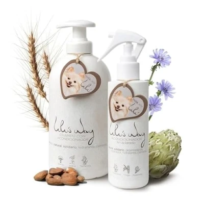 Imagen de Lulu’s Way Champú para Perros + Acondicionador Perro Piel Sensible y Dermatitis sin alérgenos, parabenos Vegano, Natural Todas Las Razas