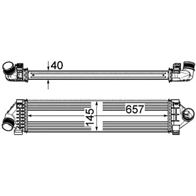 Imagen de MAHLE ORIGINAL CI 394 000P Intercooler FORD: S Max Mk1, MONDEO 4 Stufenheck