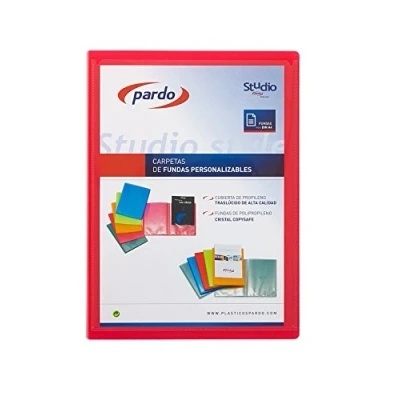 Imagen de Pardo 893002 Studio Style Carpeta 30 fundas tapas polipropileno personalizables, color rosa
