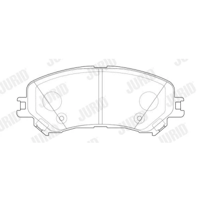 Imagen de JURID 573673J Juego de pastillas freno no preparado para indicador desgaste RENAULT: GRAND SCENIC 4, Megane IV Berlina