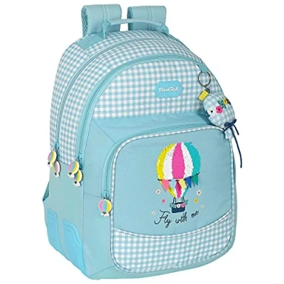 Imagen de Mochila Doble Adaptable Carro, Tejido Reciclable, Blackfit8 Fly With Me, 320x150x420 mm