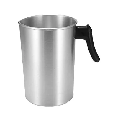 Imagen de Wowlela Olla de Fusión Velas, Jarra Cera Aluminio Herramientas Artesanía Velas Que Hacen la Taza Colada para el Hogar DIY 3L