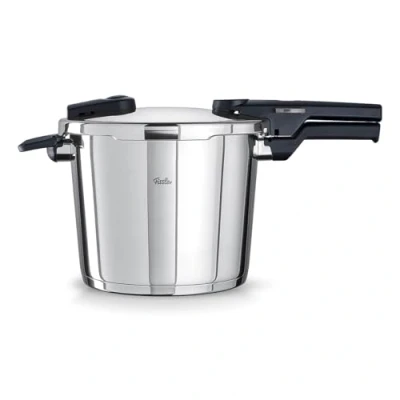 Imagen de Fissler Vitaquick Olla a presión de 6 l y 22 cm diámetro, acero inoxidable, 2 niveles cocción, con accesorio, fabricada en Alemania, inducción