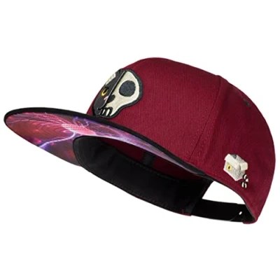 Imagen de Cadency® Gorra Snapback Schrödingers Gato, color rojo vino, unisex, tamaño ajustable, borgoña, Talla única