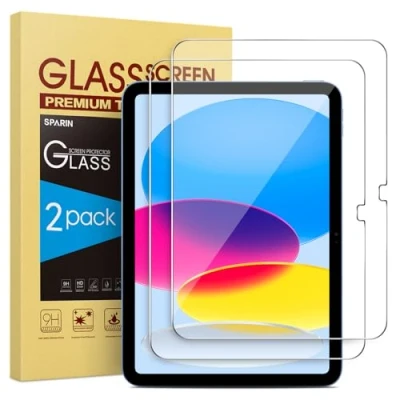 Imagen de SPARIN Protector de Pantalla para iPad 10ª Generación 2022 Modelo 10,9&quot;, Cristal Templado 10 Gen, 2 Unidades