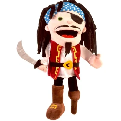 Imagen de Fiesta Crafts T 2939 Marioneta de mano pirata con boca en movimiento, varios , color/modelo surtido