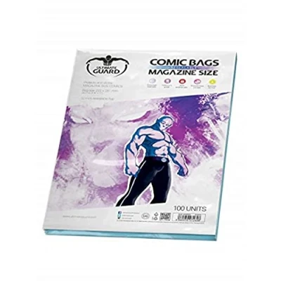 Imagen de Êltimo Guardia UGD020012 Bolsas Comic, Puede Volver a Cerrar, Revista Tamaño, Polipropileno, 100 Piezas