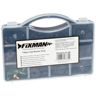 Imagen de Fixman 795475 Arandelas para grifos, Negro