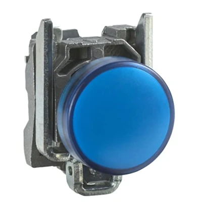Imagen de Schneider Electric XB4BVM6 Luz Piloto Redondo Diámetro 22, IP65, LED Integral, 240 V, Terminales, Azul