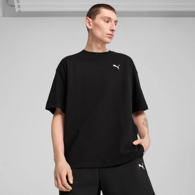 Imagen de Puma Wardrobe Oversized TEE Camiseta básica, Hombre, Talla: XL, Black