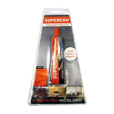 Imagen de TESA 62601 00000 04 Supergen Transparente Contacto Incoloro Tubo 40 ml en caja expositora