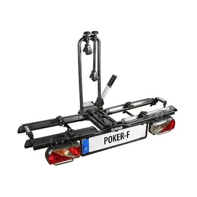Imagen de Eufab 12010LAS Raven Portabicicletas plegable para 2 bicicletas