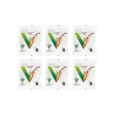 Imagen de Hario 02 Juego de 6 filtros papel blanco café 100 unidades (total 600 hojas) (importación Japón)