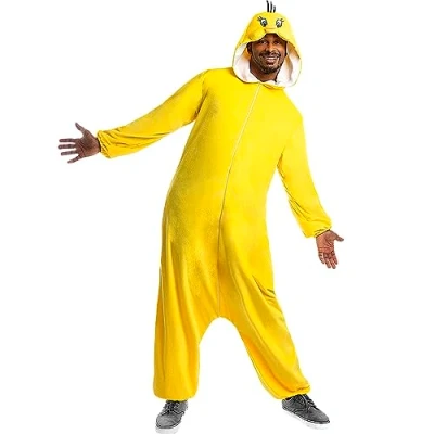 Imagen de Funidelia Disfraz de Piolín Looney Tunes para hombre y mujer Tweety adultos divertidos accesorios Fiestas, Carnaval Halloween Talla S M Amarillo