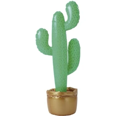Imagen de W WIDMANN MILANO Party Fashion 2459C Cactus hinchable, tamaño aprox. 90 cm, decoración, fiesta temática