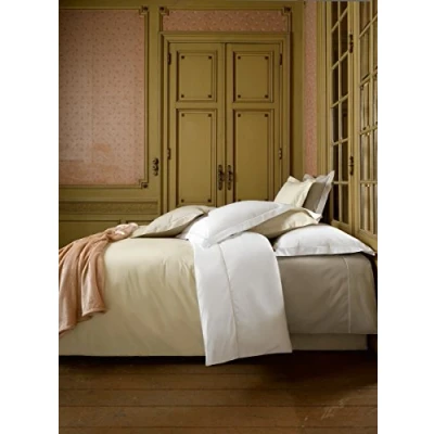 Imagen de de Witte Lietaer Bumblebee Juego Funda edredón y Fundas Almohada percal Lujo, algodón, Color Blanco/Arena Beige, 260 x 240 cm