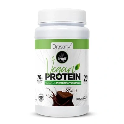 Imagen de Drasanvi Proteina Vegetal Sabor Brownie 600G Sport Live 600 g
