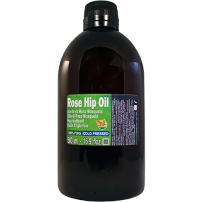 Imagen de Aceite de Rosa Mosqueta 100% Puro. Botella Extra Grande 500 ml (Medio Litro) Virgen Extra, Natural, Producto Sustentable.vegano