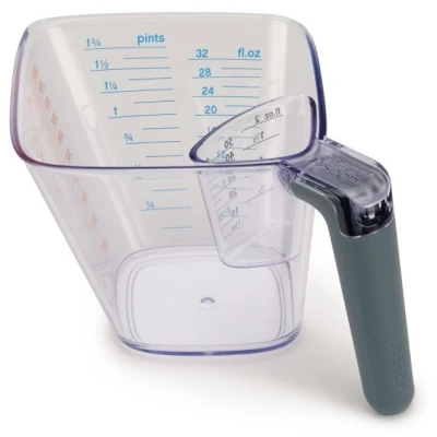 Imagen de Joseph Align Juego de Jarras Medidoras con Escalas Medición, 2 Piezas, 1 x 1L y 50ml, Plástico, Transparente