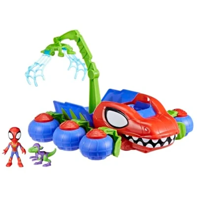 Imagen de Spidey, Véhicule Dino 2 en 1, Voiture Tout Terrain Avec Figurines incluses, Des 3 ANS