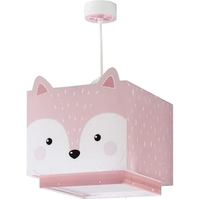 Imagen de Dalber Lámpara infantil de Techo Colgante Little Fox Zorro Rosa Animales