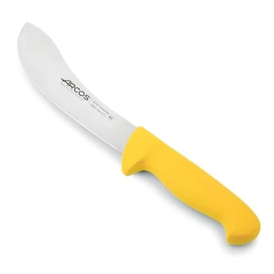 Imagen de Arcos Serie 2900 Cuchillo Despellejador Hoja de Acero Inoxidable Nitrum 190 mm Mango inyectado en Polipropileno Color Amarillo