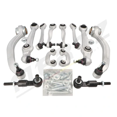 Imagen de MERTZ M S0187 Juego de reparación del brazo suspensión eje delantero, ambos lados con accesorios, tuercas tornillos AUDI: A4 B5 Berlina