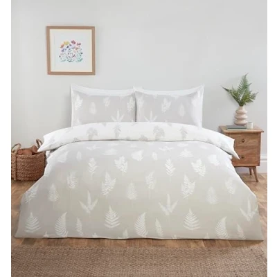 Imagen de Rapport Home Fern Juego de Ropa Cama matrimonial Microfibra con Funda nórdica Reversible y sábana Bajera Ajustable Fundas Almohada a