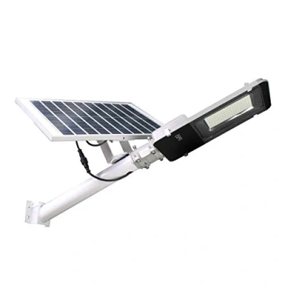 Imagen de Jandei Farola Solar Exterior 2500 Lúmenes, Impermeable IP65, Panel y Mando a Distancia, Luz Blanca Fría 6000K, Ideal para Jardín, Patio, Camino Muro