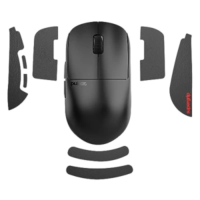 Imagen de Pulsar Gaming Gears SUPERGRIP Juego de cintas agarre para X2H Mini que absorbe el sudor, alto rendimiento, antideslizante, adhesivo 3M, sin residuos, cinta ratón, ultrafina, 0,5