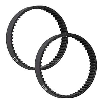 Imagen de 2 correas de transmisión goma dentadas HTD 3M Correa bucle compatible con Bosch PHO 15 82/PHO 16 20 82 9mm cepilladoras