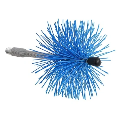 Imagen de WOLFPACK LINEA PROFESIONAL Deshollinador Cepillo Nylon Eje Flexible 120 mm.