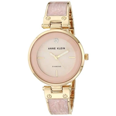 Imagen de ANNE KLEIN Reloj de Pulsera con Esfera Diamante, Mujer, AK/2512LPGB, Oro/Rosa