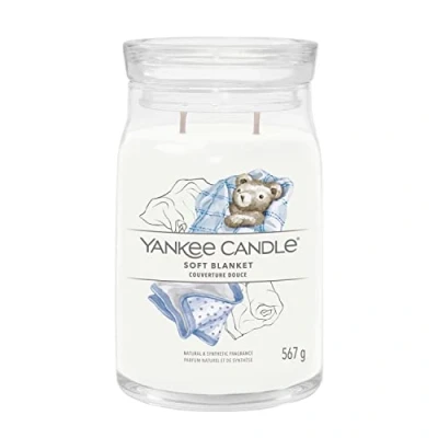 Imagen de YANKEE CANDLE Tarro Grande Signature, Cera de Soja, Manta Suave, 1701376E