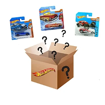 Imagen de Hot Wheels Pack de 3 vehiculos, Coches Juguete Diecast 1:64 (Modelos Variados), Regalo para coleccionistas y niños