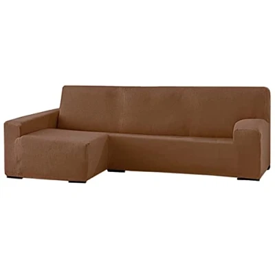 Imagen de GFD Funda de Sofá Chaise Long, Protectora Longue L Tela Elástica Ajustable, Resistente Perros Gatos Mascotas (Chocolate, Izquierda)