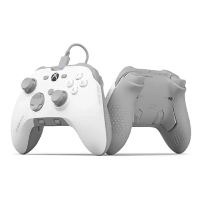 Imagen de Scuf Valor Pro Mando Xbox Performance con Cable Palas Traseras Personalizables, Gatillos Instantáneos, Palancas de Efecto Hall, Controles Audio, Series XS, One Blanco