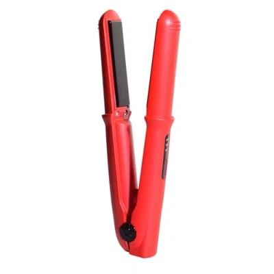 Imagen de Beter Plancha de pelo inalámbrica Mini GRWM, tamaño compacto para Viaje, recargable por USB, temperatura ajustable hasta 200ªC. Rojo