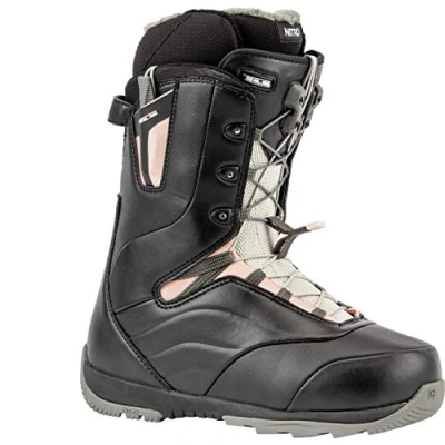 Imagen de Nitro Snowboards Damen Crown TLS &#039;20 All Mountain Freeride Freestyle Schnellschnürsystem Boot Snowboardboot Botas de Snowboard, Mujer, Black Rose, 27